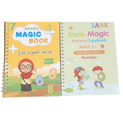 Magic Book – باك متكامل لتعلم الكتابة بالعربية والإنجليزية + 20 حبر