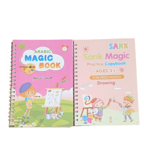 Magic Book – باك متكامل لتعلم الكتابة بالعربية والإنجليزية + 20 حبر