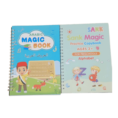 Magic Book – باك متكامل لتعلم الكتابة بالعربية والإنجليزية + 20 حبر